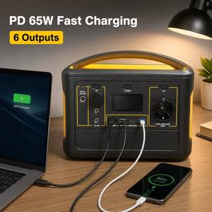 Estación de Energía Portátil de 600W, Batería LiFePO4 de 492.8Wh, <span class=keywords><strong>UPS</strong></span> de 110V/220V para Camping, CPAP, Respaldo Doméstico, Fabricante Mayorista - Product Image 4