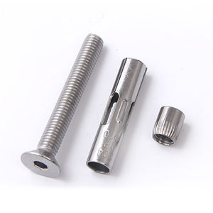 M8 M12 M18 <span class=keywords><strong>ASTM</strong></span> B8 B8M B8T <span class=keywords><strong>A453</strong></span> GR660 A286 18-8 paslanmaz çelik altıgen vida soket havşa düz kafa kol çapa genişleme cıvata - Product Image 5