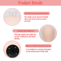Tête de mannequin en PVC pour la formation en maquillage et la présentation de perruques - Modèle de visage réaliste pour la pratique de la beauté