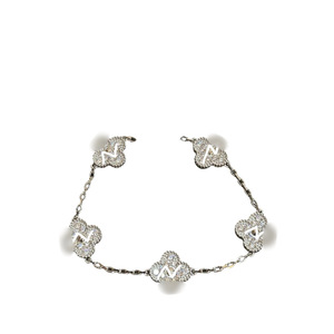 <span class=keywords><strong>Bracelet</strong></span> en argent <span class=keywords><strong>tibétain</strong></span> à cinq feuilles Van Grass de haute qualité, édition CNC, SC2650 V, plaqué or épais, fleur porte-bonheur, fritillaire naturelle - Product Image 5