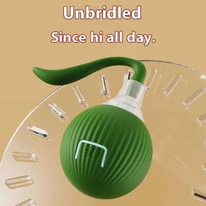 Interaktif kedi oyuncak top süper sürücü kedi haddeleme topları hareket aktif sensör Pet yavru Teaser oyun oyuncaklar pil işletilen - Product Image 4