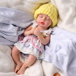 Poupée Reborn Bébé <span class=keywords><strong>Lucy</strong></span> 12'' en Silicone Platine Complet, Réaliste, Faite à la Main, Mini Jouet Doux, Poupée de Mode, Cadeau - Product Image 6