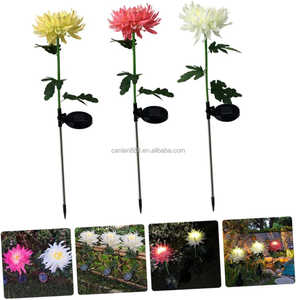 Luces de crisantemo de <span class=keywords><strong>Navidad</strong></span> con energía solar, luces de jardín, luces de tierra solares impermeables para exteriores para patios traseros, caminos - Product Image 4