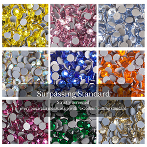 Nâng cấp chất lượng phẳng trở lại kính quang học sửa chữa nóng Rhinestone Màu <span class=keywords><strong>AB</strong></span> & lớp phủ truyền nhiệt strass Bling đá quý Jewel Bead - Product Image 4