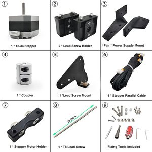 YouQi 3D impresora Kit de actualización de <span class=keywords><strong>Ender</strong></span> 3 <span class=keywords><strong>Ender</strong></span> 3 V2 <span class=keywords><strong>Ender</strong></span> 3 <span class=keywords><strong>Pro</strong></span> Dual Z Eje KIT - Product Image 6