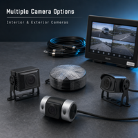 Kit Moniteur de Recul LCD YQAUTO YQ-32 7 Pouces Double Caméra 720P Étanche IP65 Carte SD Garantie 1 An Aide au Recul Écran Partagé