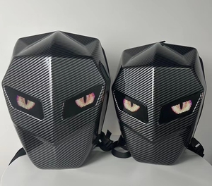 Mochila LED para Motocicleta Morral Luminoso para Casco de Moto Impermeable para Piloto Nocturno - Product Image 1