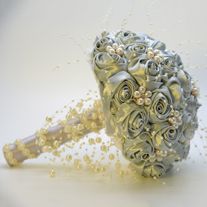 Nuevo Ramo Grande de Rosas Artificiales para Boda, Lleno de Estrellas, Decorativo, en Forma de Rosa Blanca - Product Image 6
