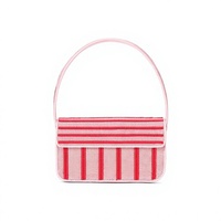 Sac à bandoulière tendance en toile verte brodée avec motif floral sérigraphié, forme personnalisée, pour femmes, activités promotionnelles