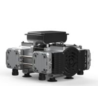 Mini compresseur d'air électrique sans huile à piston, pompe à deux étages, moteur silencieux, personnalisable pour les applications de fraisage