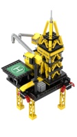 Ensemble de blocs de construction en plastique pour l'architecture de plateformes pétrolières offshore personnalisées, pour la création de scènes industrielles miniatures