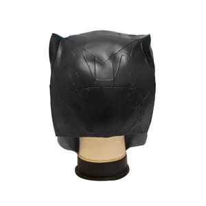 Máscara de Pantera Negra de Látex, Disfraz de Cosplay, Cubrecabezas, Máscara Facial Completa, Accesorios para Fiestas de Disfraces - Product Image 5