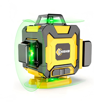 Niveau laser 16 lignes 4*360 degrés de réglage de la luminosité Télécommande Instrument de mesure de haute précision Outil de mesure