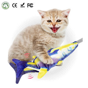 Juguete de Pez Bailarín con Movimiento Certificado por la CE, Juguete Interactivo para Gatos con Simulación Eléctrica de Pez que se Mueve - Product Image 1