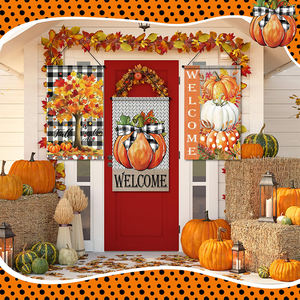 Werbeartikel Frohe Weihnachten Erntedankfest Polyester Leinwand Wandbehang Türbanner Fiberglas Fahnenmast Individuelles Logo für - Product Image 6