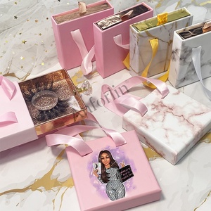New design lashbox packaging fluffy 25mm eyelashes wholsale customized square 3d mink lash bag box