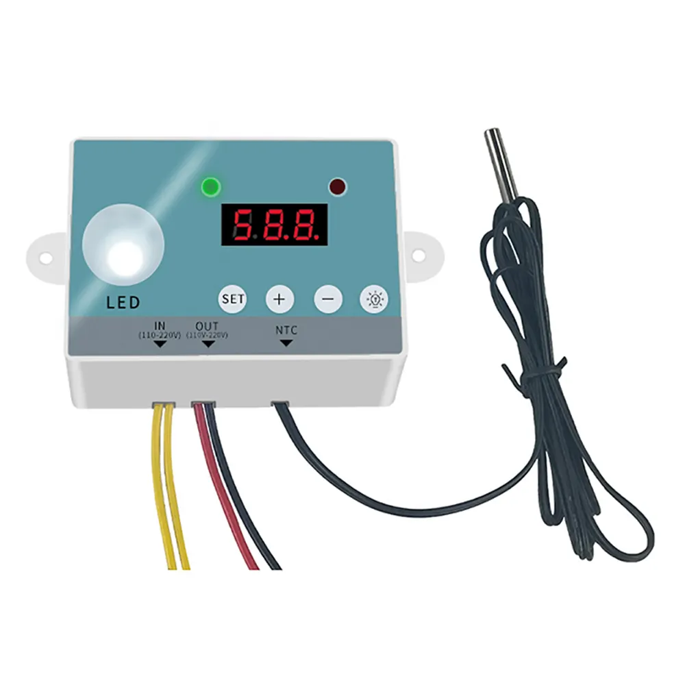 Regolatore di temperatura digitale WHT-01 per sensore NTC del termostato dell'interruttore di riscaldamento di raffreddamento dell'incubatrice