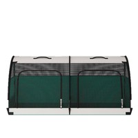 Sac de transport pliable grande capacité pour animaux de compagnie, en maille Oxford respirante avec fermeture éclair, pour chiens et chats de petite/moyenne taille, design classique, charge maximale 25 kg
