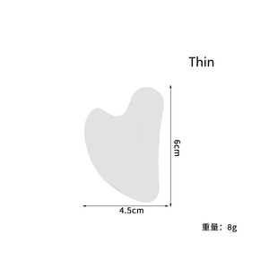 Strumento Gua Sha in Acciaio Inox a Forma di Cuore con Logo Personalizzato e Custodia in Pelle per Drenaggio Linfatico Facciale ad Uso Domestico - Product Image 6