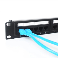 DingLiang 12/24/48 Port Rj45 Cat6 Zinc Alloy berpelindung jaringan Panel Patch aksesori konektor label