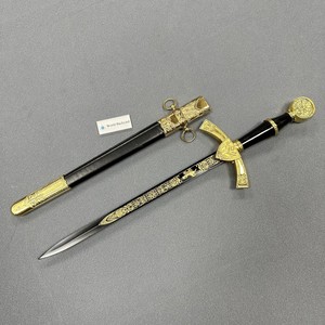 Trung Đông Scimitar Thời Trung Cổ màu đen phức tạp thép thu thanh kiếm bao kiếm hiệp sĩ Thập Tự Chinh Templar thanh kiếm với vỏ bọc - Product Image 1