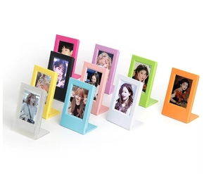 Bộ sưu tập Màn hình bảng để bàn sáng tạo Bộ khung ảnh nhựa 3 inch dọc hình chữ L thiết kế đơn giản thời trang - Product Image 1