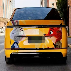 Vinilo Decorativo para Automóviles KMS Crazy Animals City, Diseño de Dibujos Animados, Color Personalizable, Película PET de 8MIL de Grosor, Cobertura Total del Vehículo, Garantía de 3 Años - Product Image 4