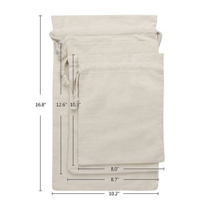 Borse di cordone riciclabili all'ingrosso con Logo Design a buon mercato stile di moda promozionale - Product Image 2