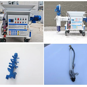 Machine à projeter le mortier Derutu DM-Mix 100L 5.5kW, pulvérisateur de ciment et de plâtre 40L/min, machine à projeter le béton pour murs - Product Image 4