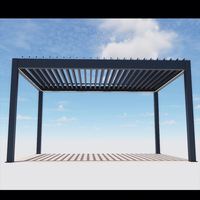 Toja Grille Lames Gazebo Terrasse Maison Support Extérieur Motorisé Bio Climat Extérieur Pergola Ouvrable