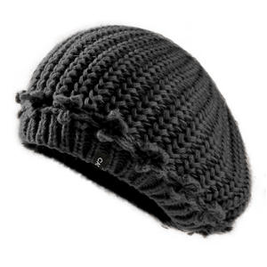 Nouveau chapeau en dentelle <span class=keywords><strong>crochet</strong></span>ée à la main pour l'automne et l'hiver pour femmes, tendance, petit visage, grande circonférence de tête, béret de peintre - Product Image 6