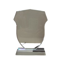 Vente en gros de flans de trophées en cristal OEM Plaques à graver Médailles en cristal laser 3D Personnaliser les bases commémoratives de récompenses