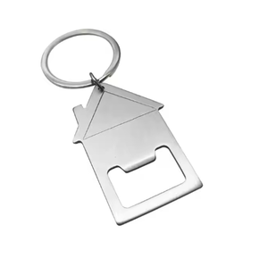 พวงกุญแจบ้านพวงกุญแจที่เปิดขวดทำจากสเตนเลสพวงกุญแจสำหรับใช้เป็นของขวัญโลโก้ตามสั่ง - Product Image 2