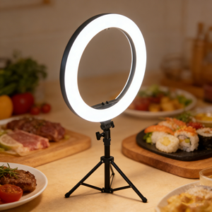 Luce LED Video da 14 Pollici con Treppiede, Alimentazione CA, Controllo Cablato, Luminosità e Temperatura Colore Regolabili, Luce di Riempimento per Trucco e <span class=keywords><strong>YouTube</strong></span> - Product Image 4