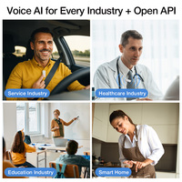 Microphone Lavalier Mini Multilingue avec Haut-Parleur Intégré Certifié FCC pour Maison Intelligente, Éducation, Bureau et Réunions