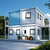 Maisons conteneurs portables préfabriquées de 20 pieds, installation rapide, bureau modulaire et petite maison, cabine extérieure mobile étanche prête à expédier