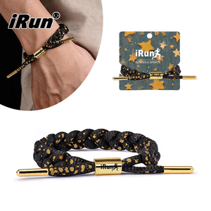 <span class=keywords><strong>IRun</strong></span> Cuerda redonda ajustable personalizada para pulsera de cordón Anime trenzado hecho a mano para pulsera de cordón con función impresa - Product Image 1