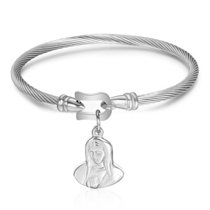 Pulsera en Forma de Corazón de 14 mm, Acero Inoxidable, Acero de Titanio, Hebilla de Herradura, Joyería Unisex, Regalo - Product Image 5