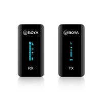 Boya 2.4g אלחוטי הקלטת מיקרופון BY-XM6-S1 הזרמה נייד מיקרופון עובד עם מצלמה מחשב smartphone