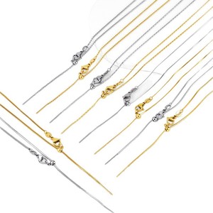 Cadena de Acero Inoxidable Ajustable para Collar DIY, Cadena de Joyería con Cuentas para Mujer, Accesorios Hechos a Mano de Acero de Titanio - Product Image 4