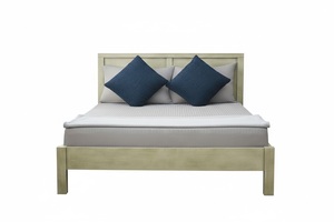 Modern Solid Made Ho Chi Minh City P.D.T CA04PG Casara Best New Zealand <b>Pine</b> Wood Full-Size Platform <b>Bed</b> KD Easy Assembling - Product Image 5
