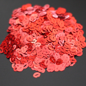 Coriandoli Glitter a Forma di Labbra Rosse per Decorazioni Festa di San Valentino, Resina Epossidica, Artigianato, Scrapbooking, Creazione di Biglietti Fai-da-Te - Product Image 1