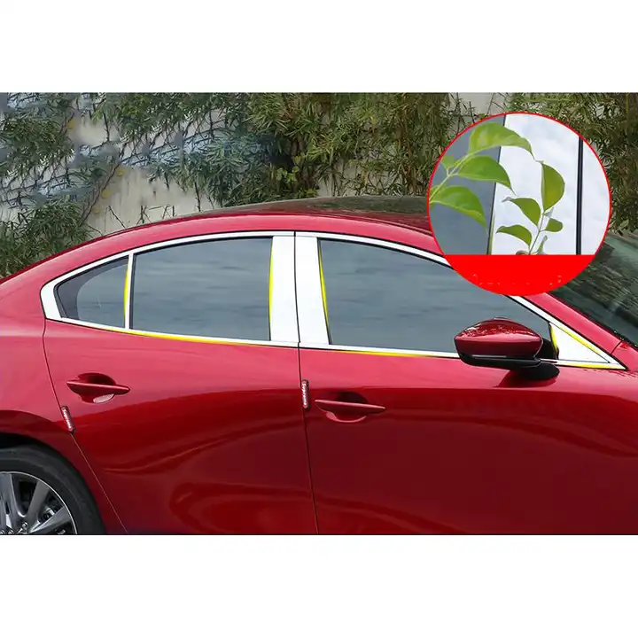 stainless steel car window trims decoration for mazda axela 2020 2021 2022 2023 2024 bp window accessories style kit on m.alibaba.com