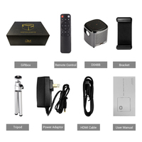 Mini Proyector Portátil DLP Android Hotack, Cine en Casa para Teléfono Móvil, Conexión Inalámbrica, Proyector LED