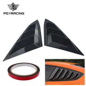 PQYRACING Rear <b>Window</b> Trim <b>Panel</b> Black Plastic For Honda Civic - Product Image 1
