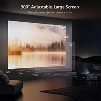 Proyector Nativo 1080P Android 12 WiFi 4K para Teléfono, Videojuegos Inalámbricos, TV, 1200ANSI, Alto Lumen, Cine en Casa, Oficina, Reuniones