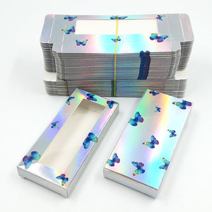 Özel Lashbox vizon kirpik özel holografik kirpik ambalaj kendi kelebek kirpik ambalaj kutusu - Product Image 1