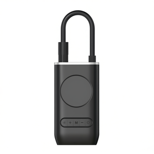 Mini cargador de coche portátil de doble uso, inflador eléctrico de 150psi para bicicletas y coches híbridos eléctricos, cilindro único negro - Product Image 1