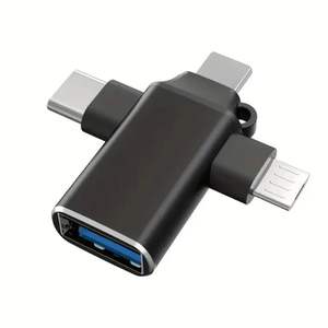 Prix le moins cher métal 3 en 1 <span class=keywords><strong>Micro</strong></span> <span class=keywords><strong>USB</strong></span> Type C 8Pin mâle vers <span class=keywords><strong>USB</strong></span> 3.0 femelle adaptateur <span class=keywords><strong>OTG</strong></span> pour téléphone U disque <span class=keywords><strong>Usb</strong></span> 3.0 connecteur de <span class=keywords><strong>prise</strong></span> - Product Image 2
