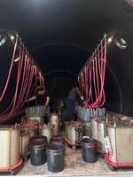 Transformateur de distribution d'énergie de type boîte, préfabriqué, compact, extérieur, pour l'exploitation minière, IP54, 3150 kVA, triphasé, 480 V